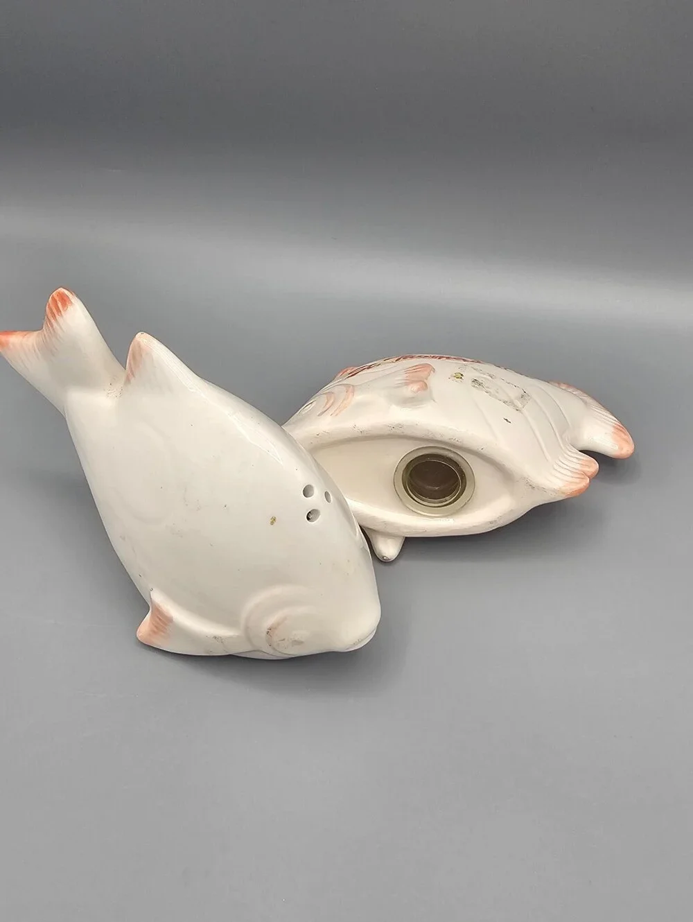 Vintage St. Thomas V.I. Fish-Shaped Salt and Pepper Shakers